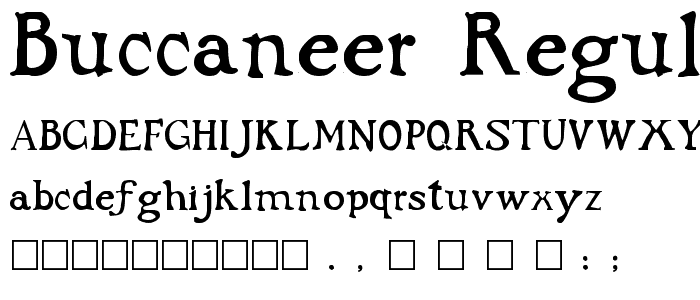 Buccaneer Regular font